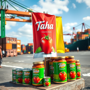 تهیه رب گوجه سطلی برند طاها